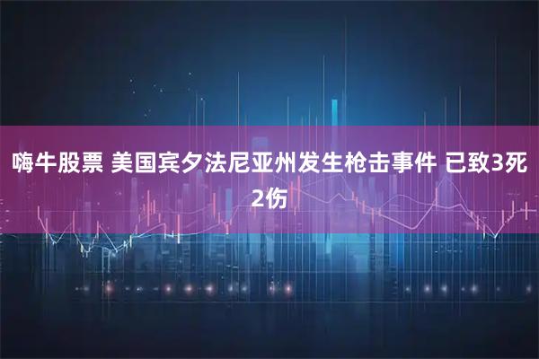 嗨牛股票 美国宾夕法尼亚州发生枪击事件 已致3死2伤