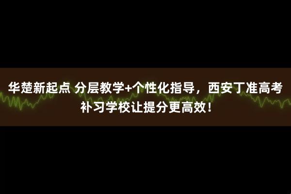 华楚新起点 分层教学+个性化指导，西安丁准高考补习学校让提分更高效！