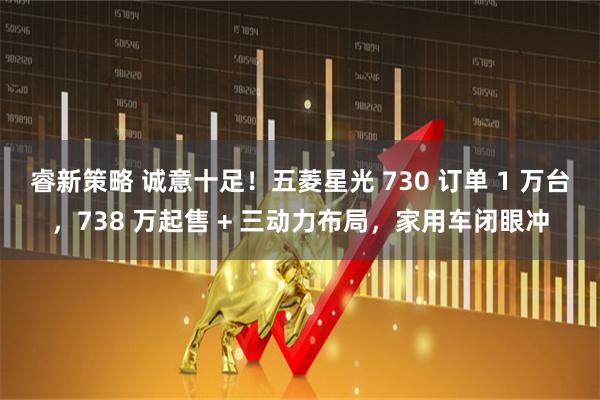 睿新策略 诚意十足！五菱星光 730 订单 1 万台，738 万起售 + 三动力布局，家用车闭眼冲