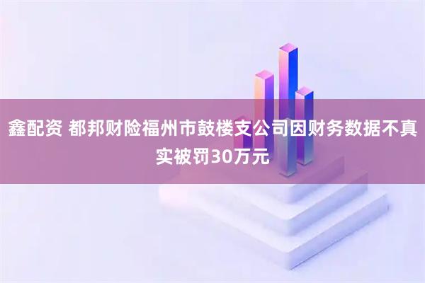 鑫配资 都邦财险福州市鼓楼支公司因财务数据不真实被罚30万元